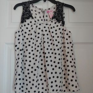 Polka dot blouse